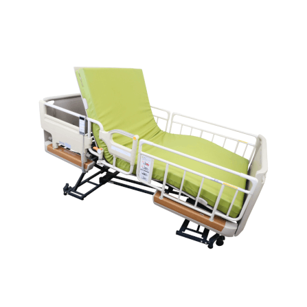 เตียงผู้ป่วยไฟฟ้า PARAMOUNT BED รุ่น Rakusho Z สีเรซิ่น พร้อมที่นอน รุ่น General Mattress_1